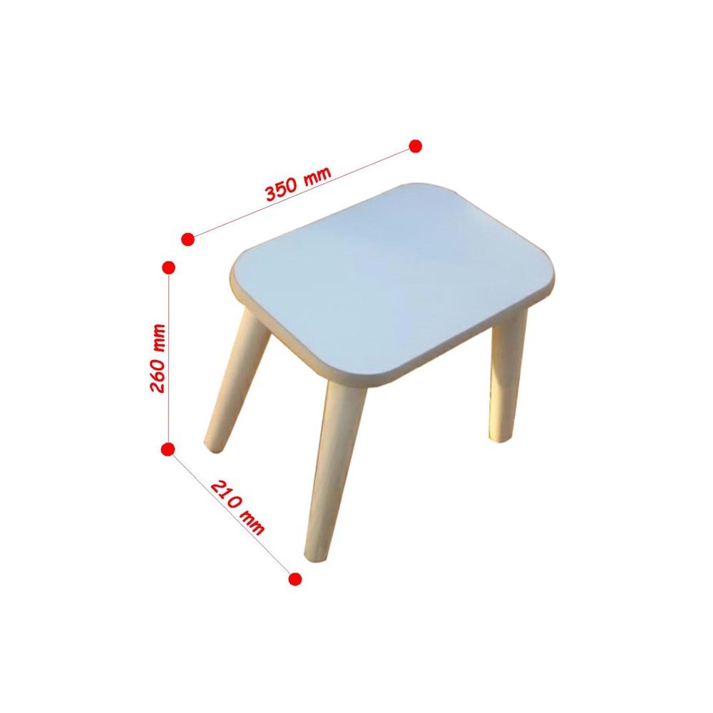 Damla Toys Çocuk Ahşap Oyun Aktivite Taburesi