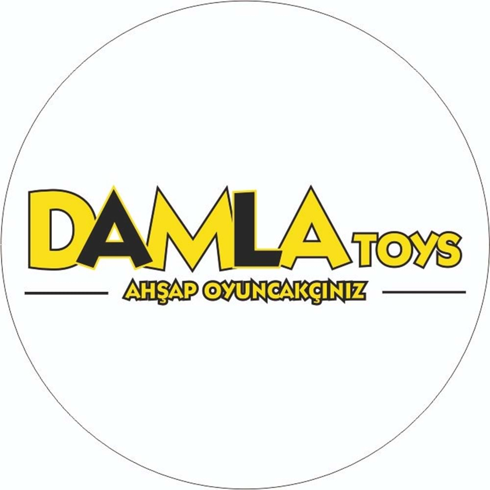 Damla Toys Ahşap Çocuk Oyun Aktivite Masası 1 Sarı 1 Yeşil Dar Kova Hediyeli