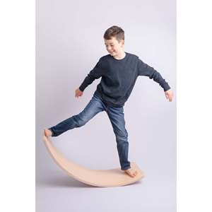 Damla Toys Ahşap Kaydırmaz Keçeli Denge Tahtası 95x30 cm. 150 KG Taşıma Kapasiteli