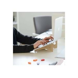 Ahşap Laptop Standı Notebook Yükseltici Dizüstü Bilgisayar Altlığı