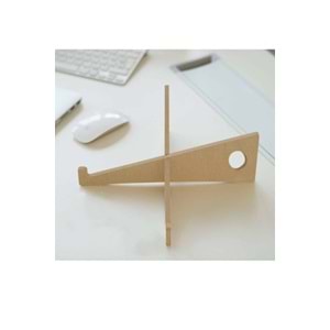 Ahşap Laptop Standı Notebook Yükseltici Dizüstü Bilgisayar Altlığı