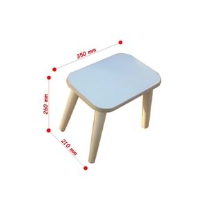 Damla Toys Çocuk Ahşap Oyun Aktivite Taburesi
