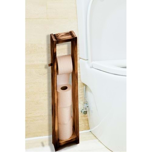 Ahşap WC Tuvalet Kağıtlığı