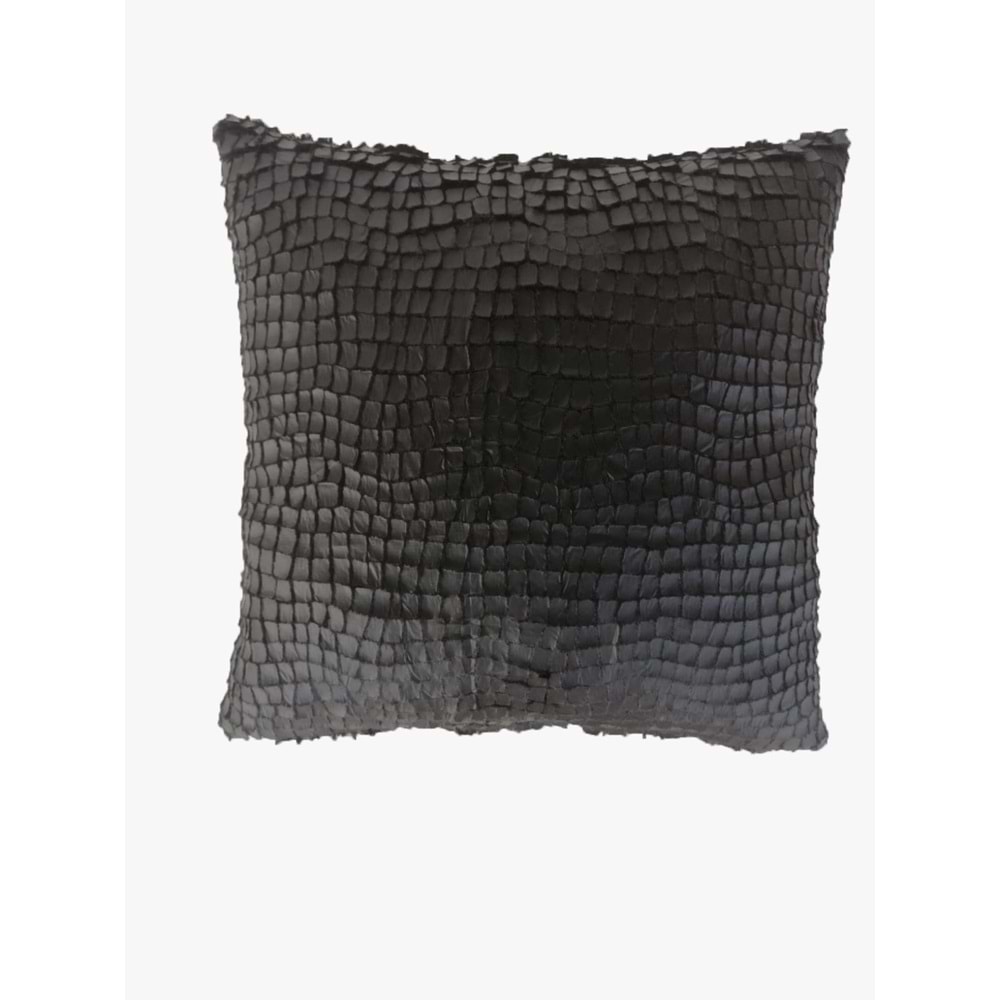 Gold ve Siyah Renk Pullu Payetli Yastık Kırlent Kılıfı 45x45 cm.