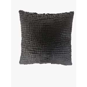 4'lü Siyah Renk Pullu Payetli Yastık Kırlent Kılıfı 45x45 cm.