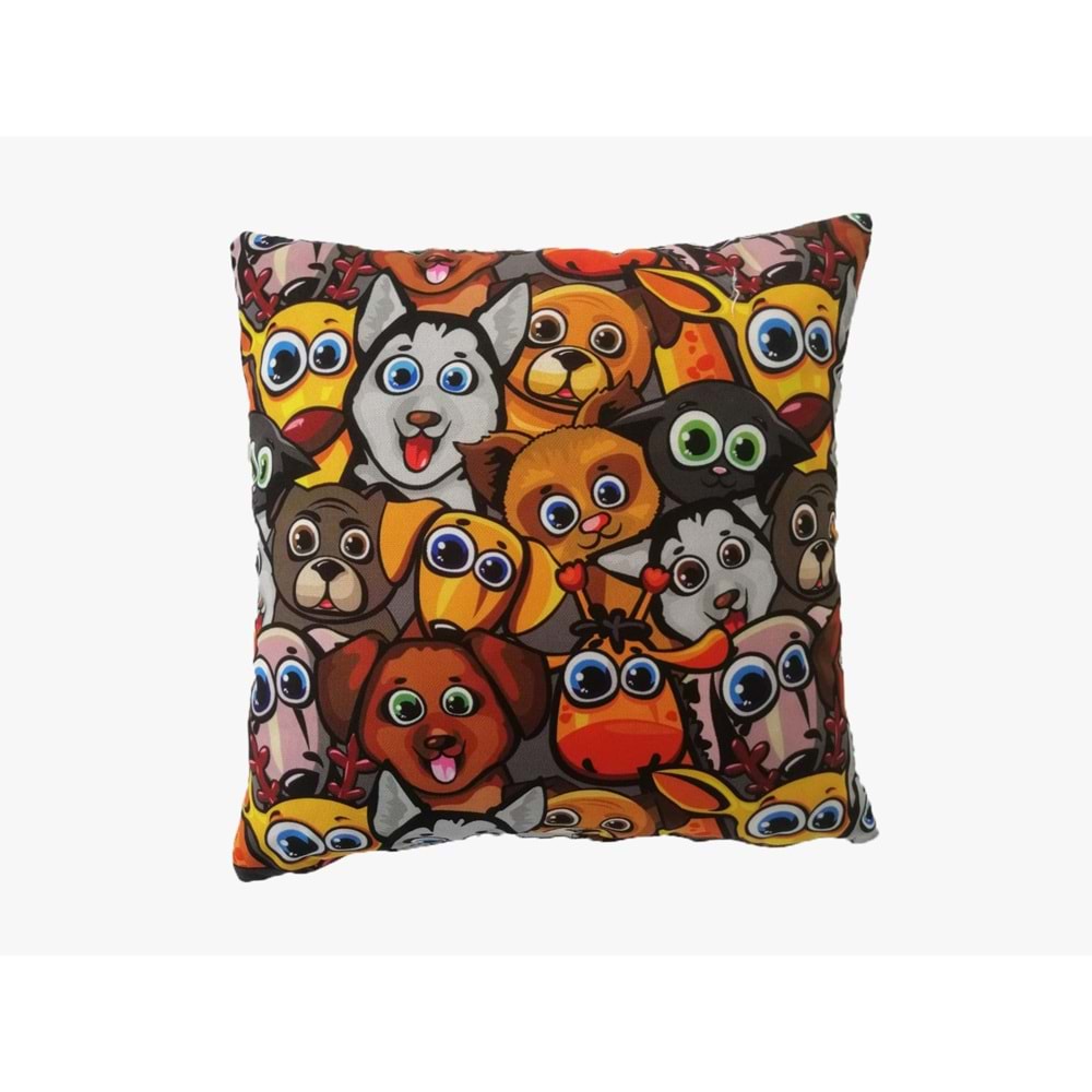4'lü Dijital Baskılı Yastık Kırlent Kılıfı 45x45 cm.