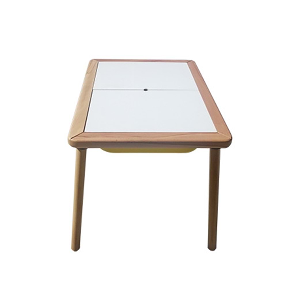 Gürgen Ahşap Çocuk Oyun Aktivite Masası + 1 Sarı 1 Yeşil Dar Kova Hediyeli