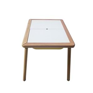 Gürgen Ahşap Çocuk Oyun Aktivite Masası + 1 Sarı 1 Yeşil Dar Kova Hediyeli